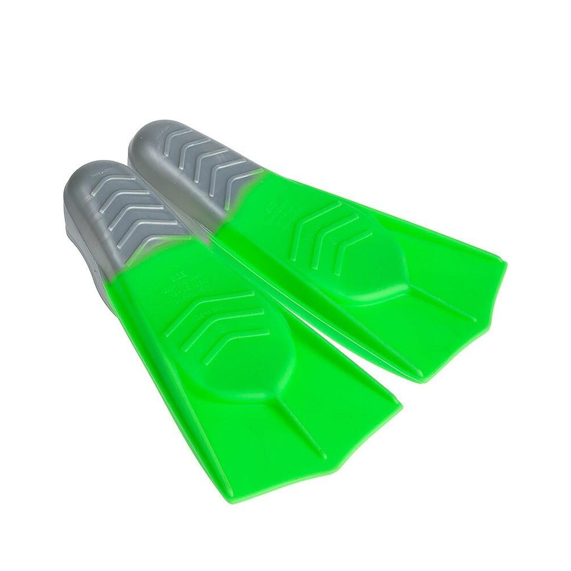 Barbatanas de natação curtas MAD WAVE FINS TRAINING Verdes