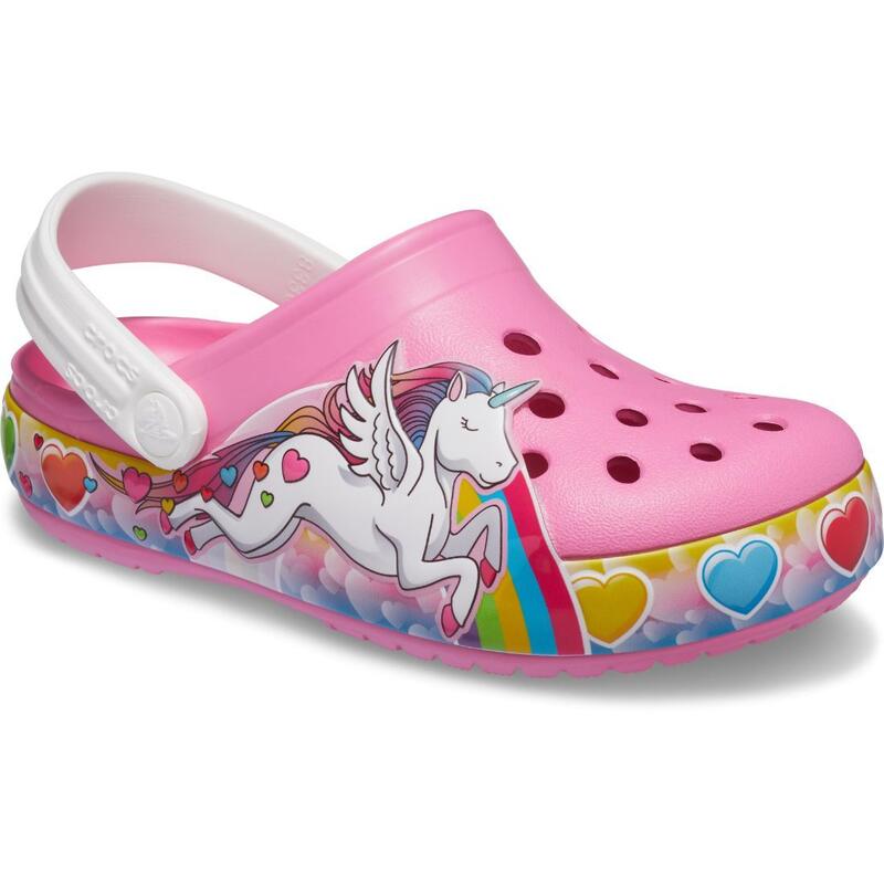FunLab Unicorn Lights Clog 童裝閃燈涼鞋 - 粉紅