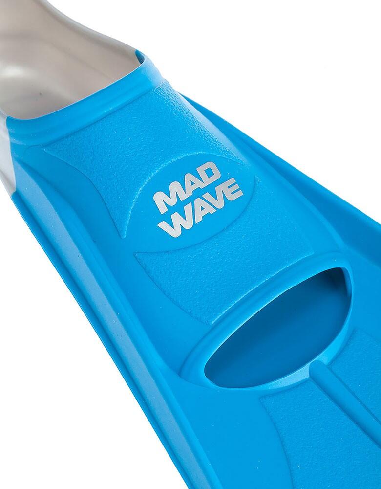 Barbatanas de natação curtas MAD WAVE FINS TRAINING Azul 3/5