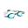 Masque Mad Wave Turbo Racer II Rainbow - Turquoise