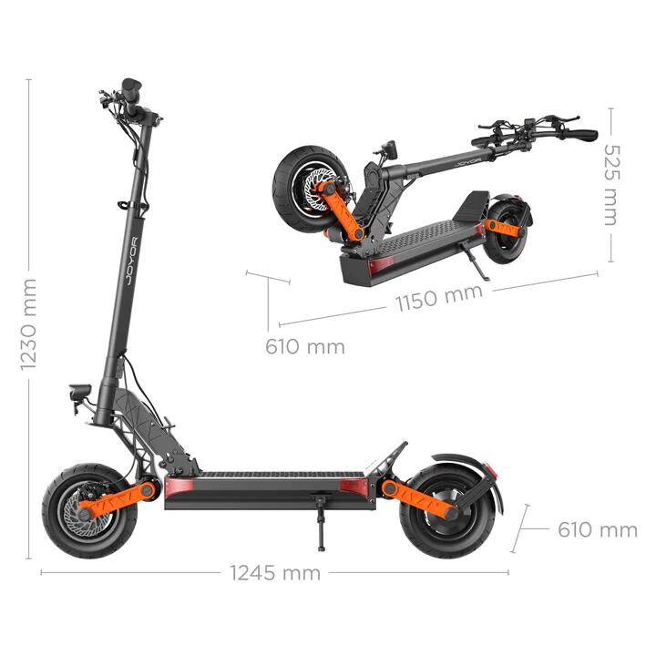 Trottinette Joyor S-PRO Noire DGT + Casque 3/8