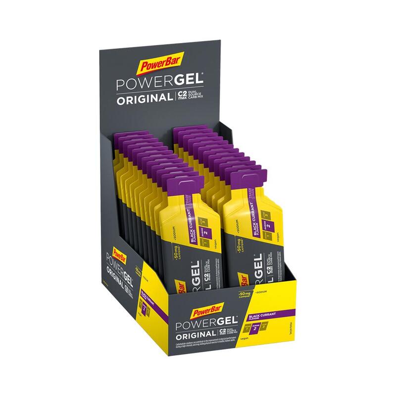 Powerbar PowerGel Original Black Currant 24x41g - High Carb Energie Gel+Koffein