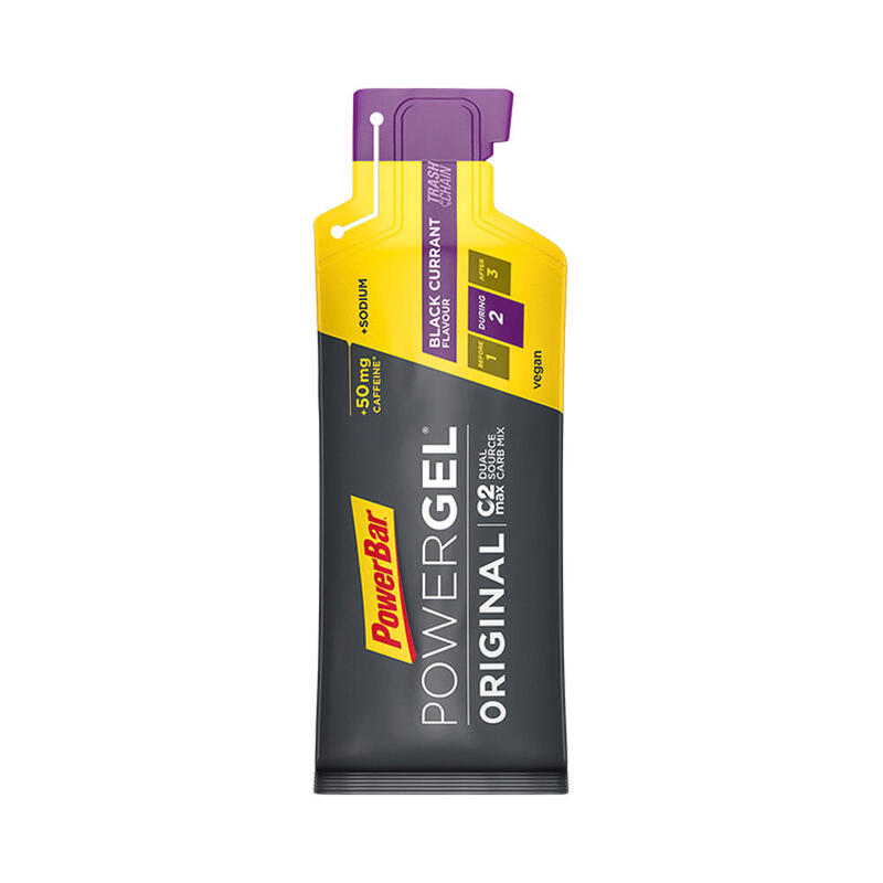 Powerbar PowerGel Original Black Currant 24x41g - High Carb Energie Gel+Koffein