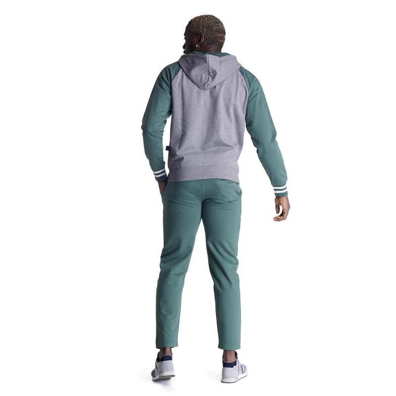 Tuta da uomo cappuccio full zip bicolor College