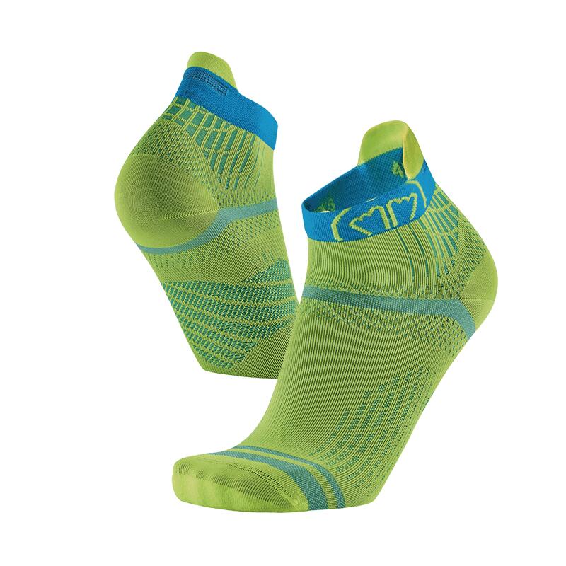 Sidas - Chaussettes Fines Conçues Pour La Course À Pied Sur Route - Run Feel - Chaussettes - Bleu|vert - 39/42 - Decathlon