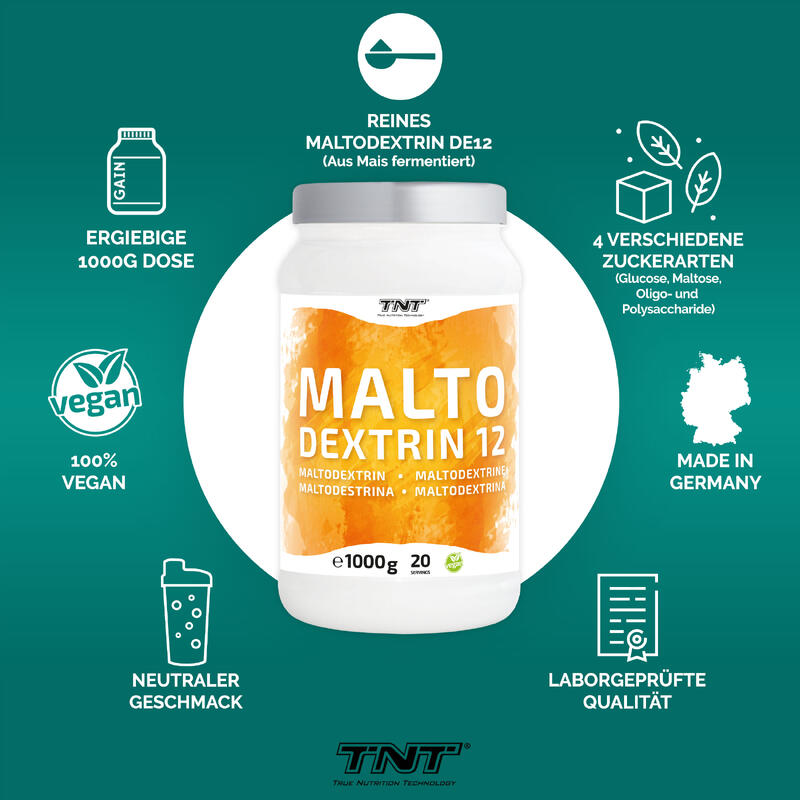 TNT Maltodextrin - Kohlenhydrat Pulver für die Energieversorgung