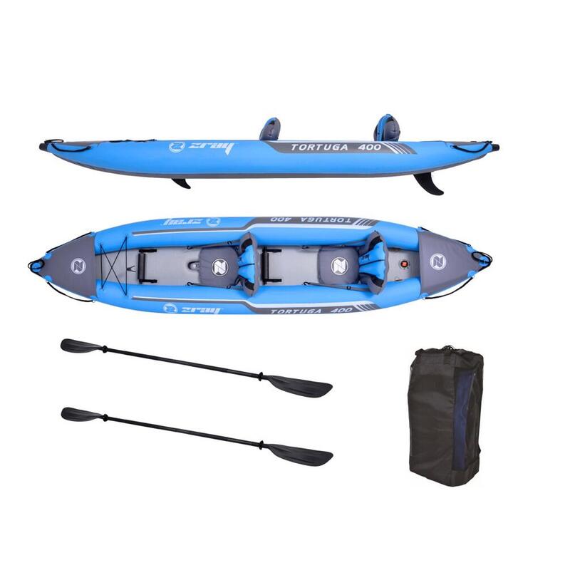 Kayak gonflable double Zray Tortuga 400 avec plancher Drop-Stitch