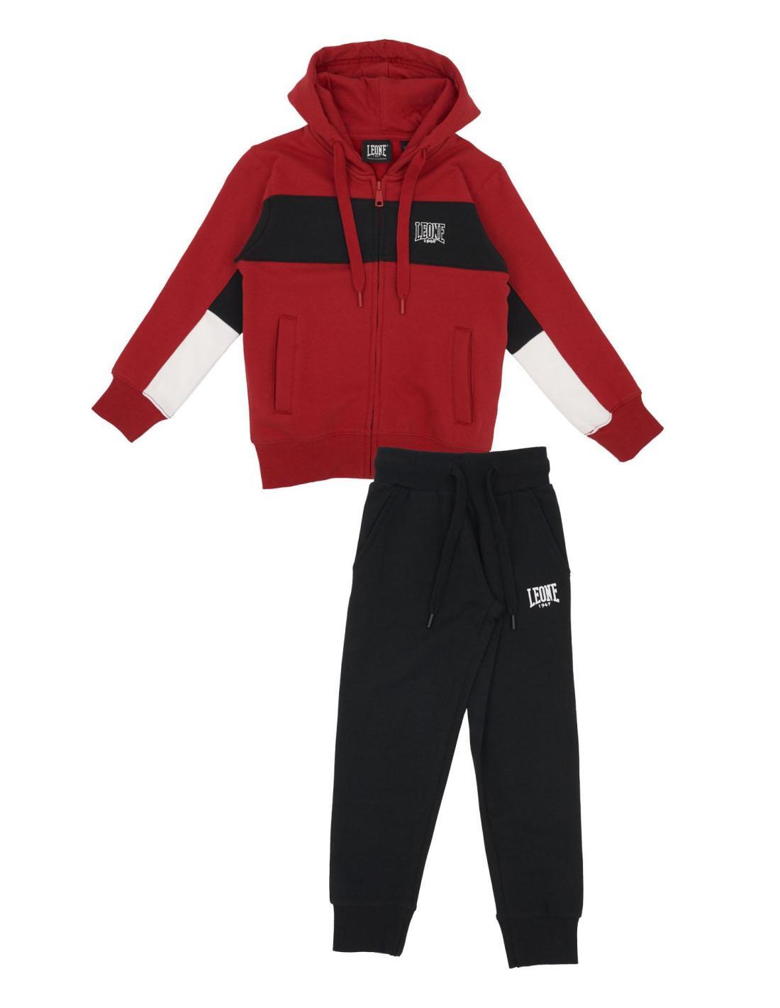 LEONE 1947 APPAREL Tuta da bambino con cappuccio e full zip Junior Class