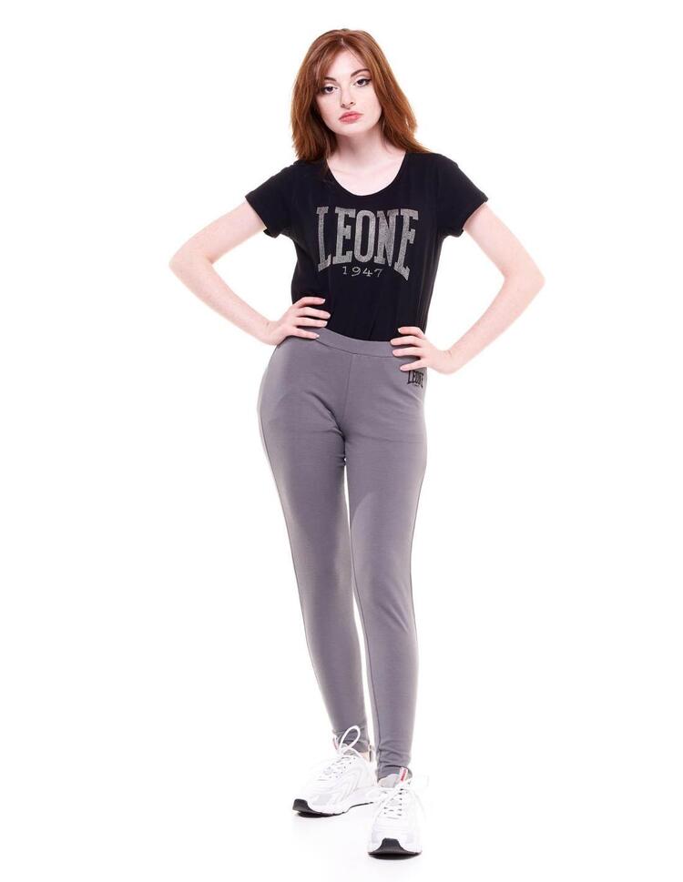 Legginsy damskie basic z małym logo