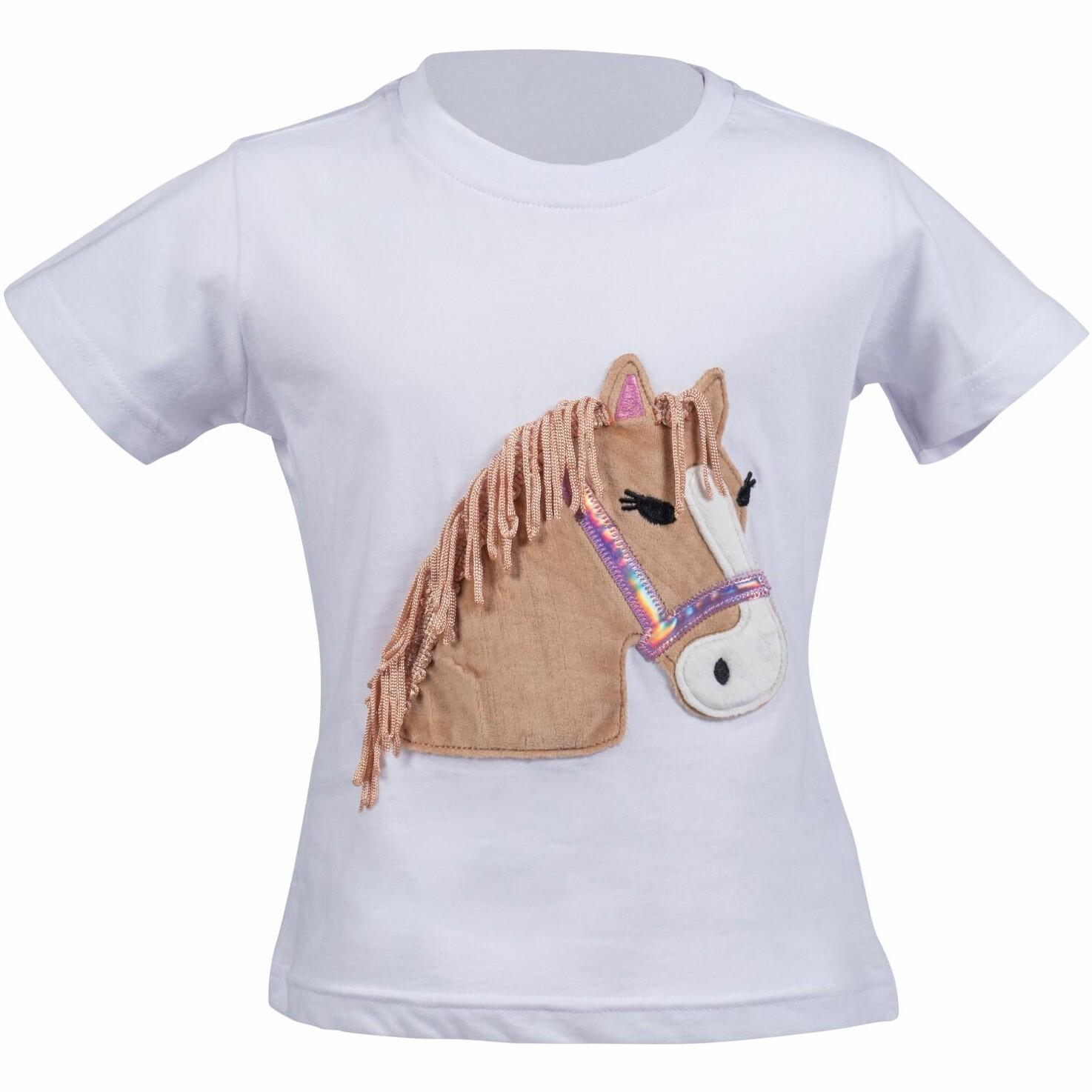 HKM Kinder T-Shirt LOLA FLUFFY weiß