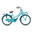 Nogan Cargo Transportfiets - Meisjesfiets - 24 inch - Turquoise