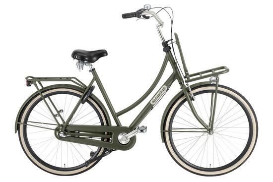 Popal Cargo Aluminium N3 Transportfiets - Stadsfiets - Dames - Leger Groen