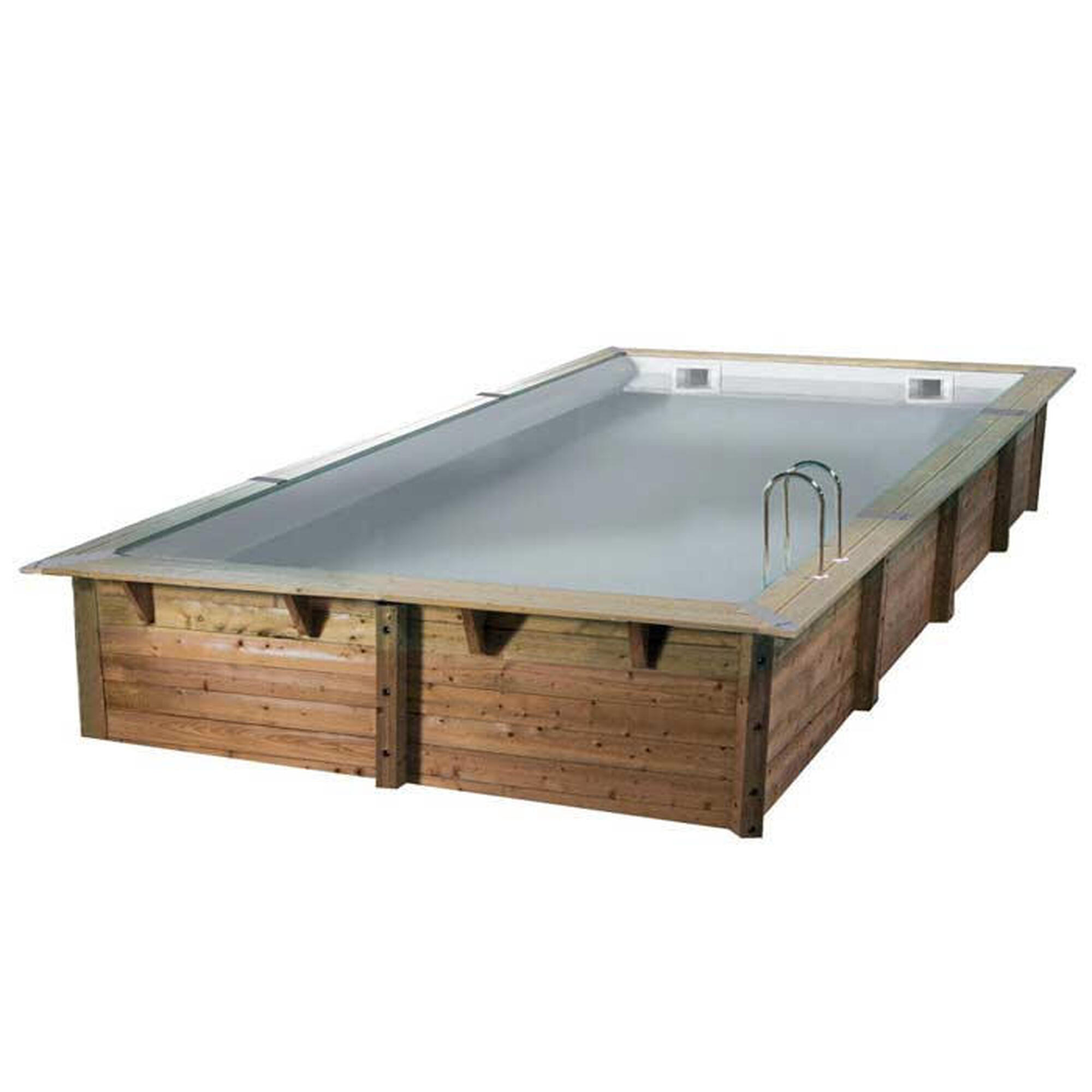 Kit piscine bois Nortland Ubbink LINEA 350x650x140cm