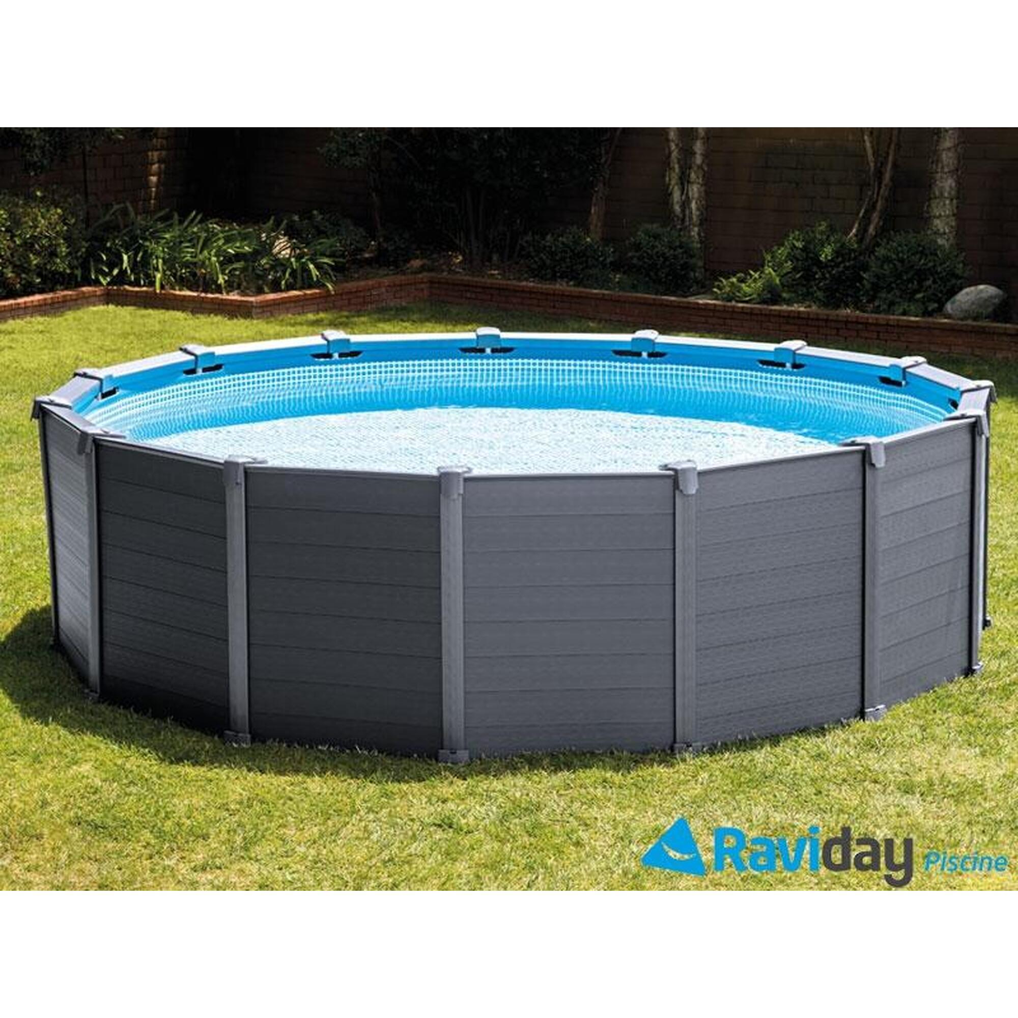 Intex zwembad Graphite Panel 478 x 124 cm