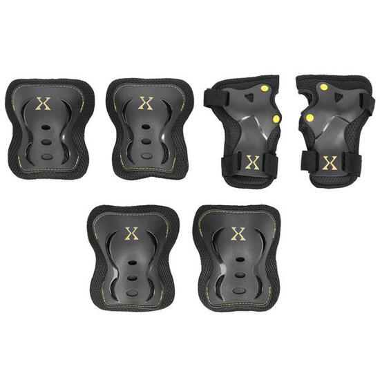 Un jeu de protections pour skateboards et trottinettes H320 NILS EXTREME