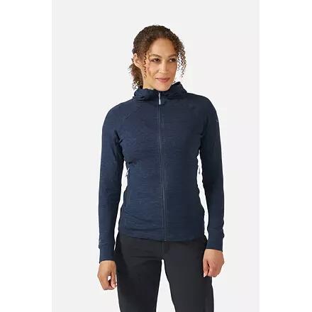 Dámské turistické lezecké sportovní ženy Rab Nexus Hoody Wms