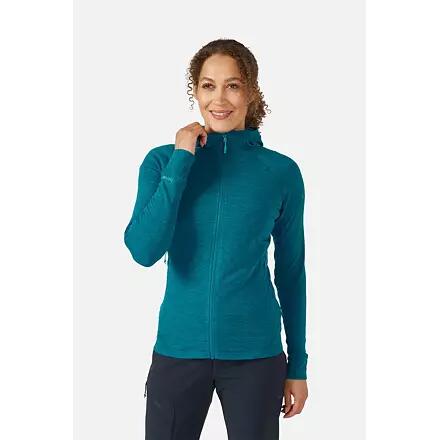 Dámské turistické lezecké sportovní ženy Rab Nexus Hoody Wms