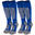 Chaussettes de ski | 2 paires mi-bas rembourrés | Femmes & Hommes | Bleu