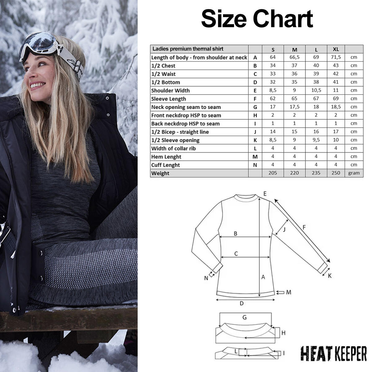 DDOBB Thermounterwäsche Damen Set - Extra Warm Shirt & Leggings Für Ski & Winter