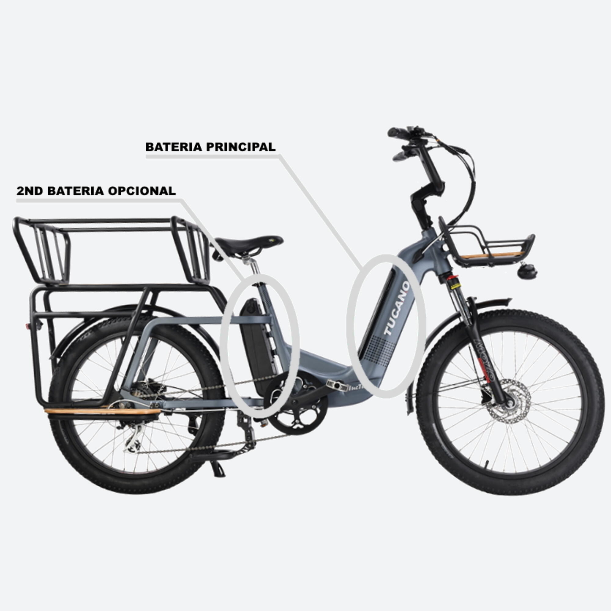 Family Cargo Bicicleta Electrica TUC TUC Sport 4/7