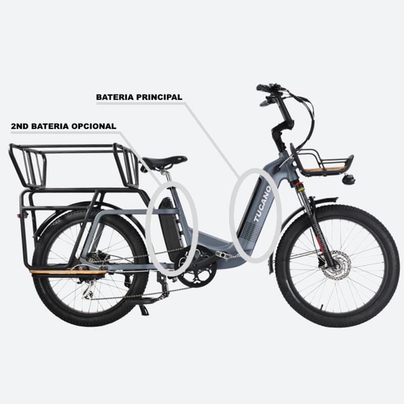 Family Cargo Bicicleta Electrica TUC TUC Sport