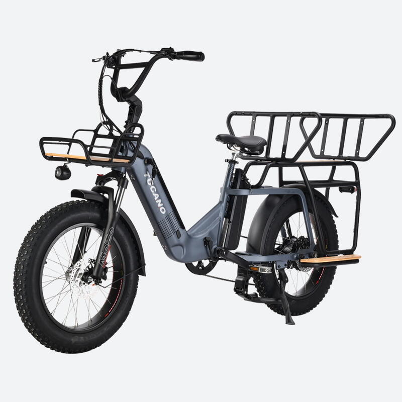 Family Cargo Bicicleta Electrica TUC TUC Sport Gray By Tucano Bikes