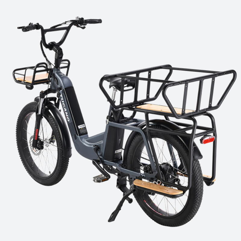 Family Cargo Bicicleta Eléctrica TUC TUC X-Road Gray