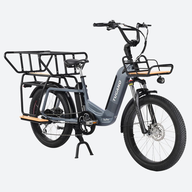 Family Cargo Bicicleta Eléctrica TUC TUC X-Road Gray