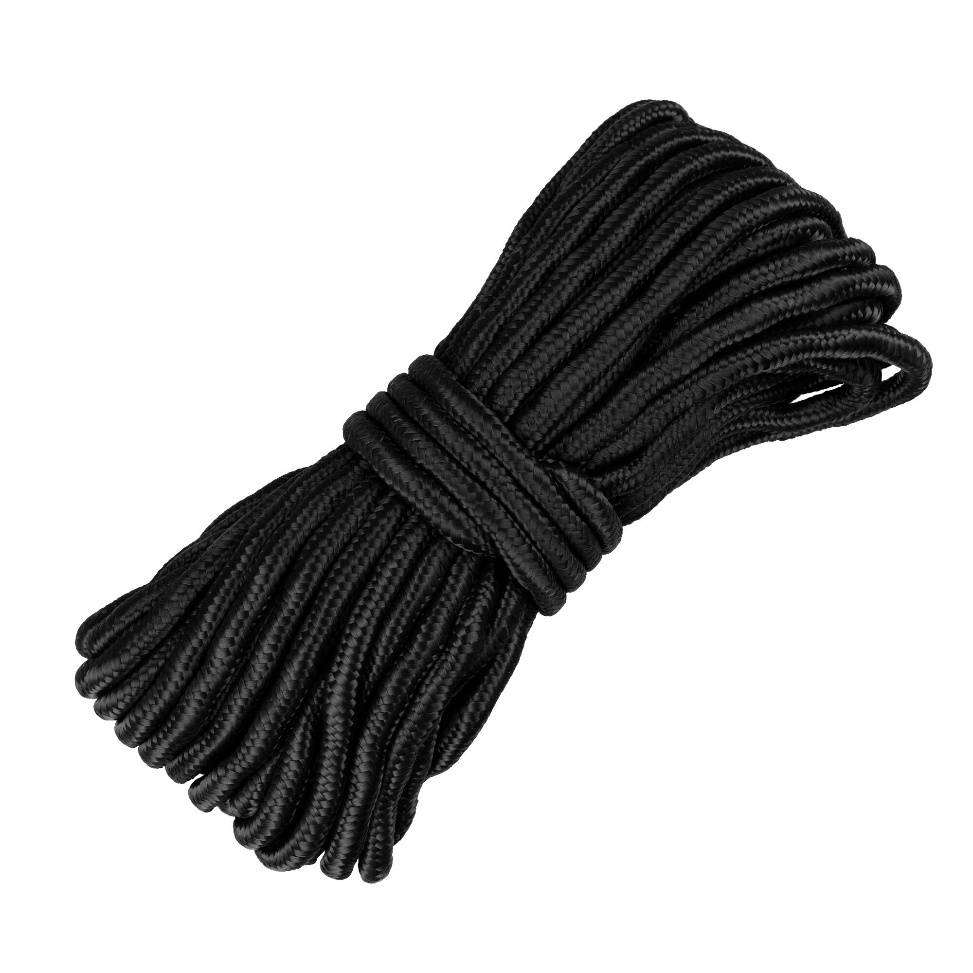 BLACK SNAKE Paracord Camping Seil | Allzweck Tau | 9 mm Dicke / 15 m Länge | Schwarz