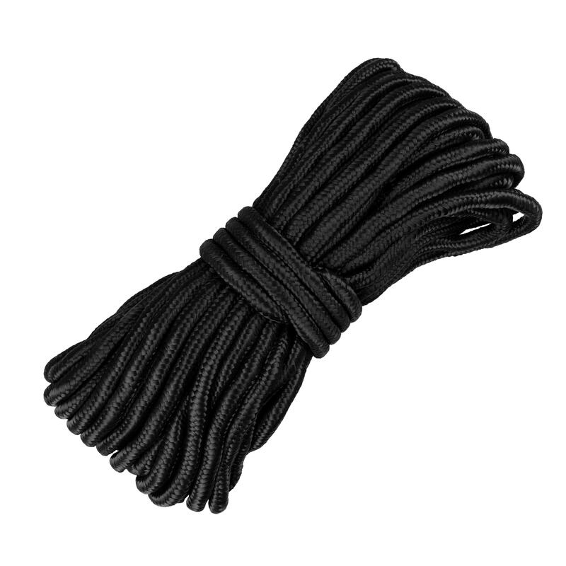 Lina kempingowa Paracord, Grubość 9 mm / Długość 15 m, Czarny