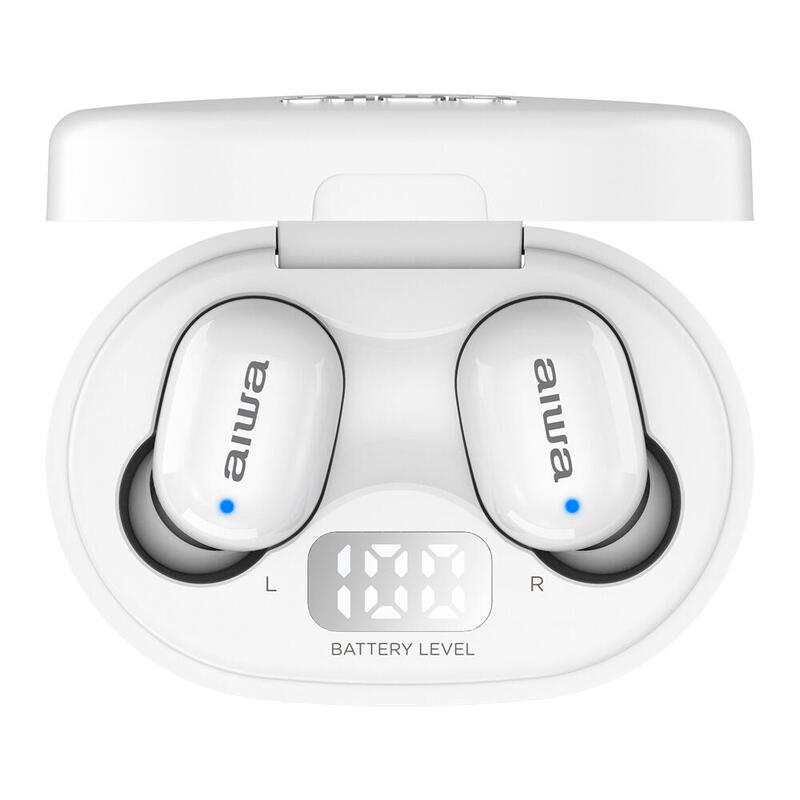 Aiwa EBTW-150 Auriculares Bluetooth Blancos