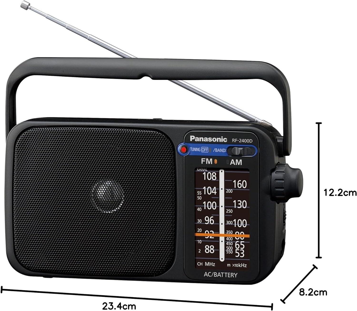 Panasonic RF-2400D Digital Portable Radio AM/FM 4/4