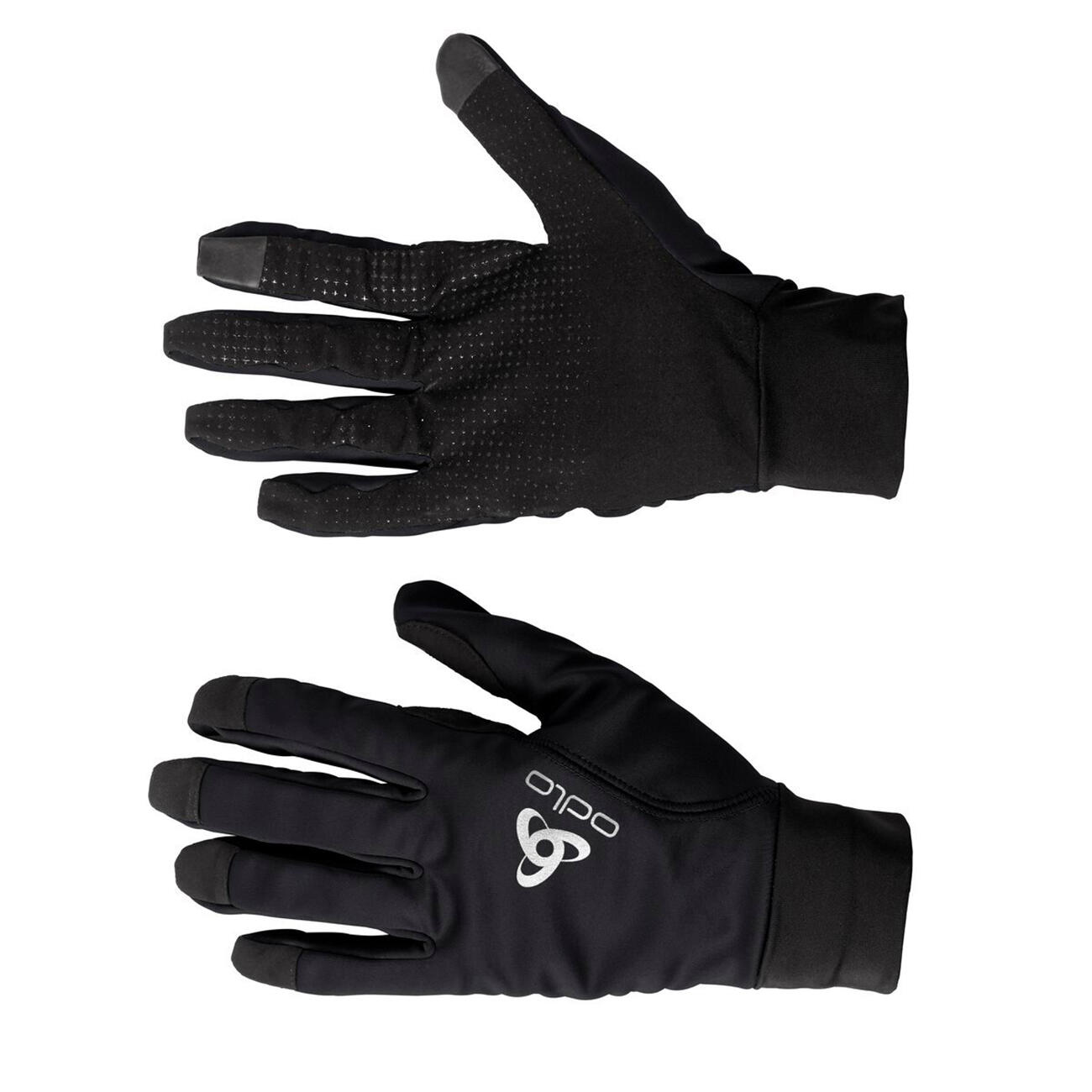 Guanti Odlo ZEROWEIGHT WARM Unisex Nero 3/3