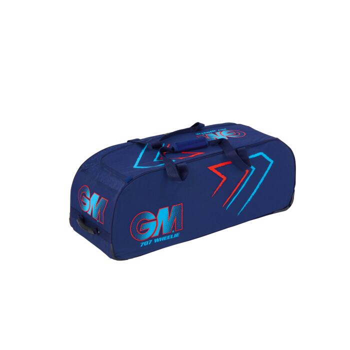 Gunn and Moore 707 Wheelie Cricket Bag - Blue/Red 3/3