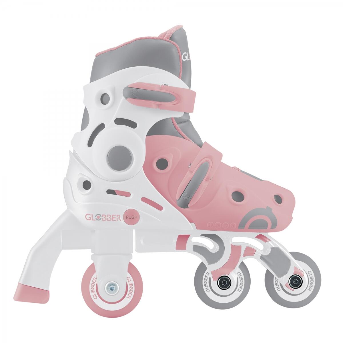 Rollers évolutifs 2-en-1 Taille XS-S du 26 au 29 - Rose 3/7