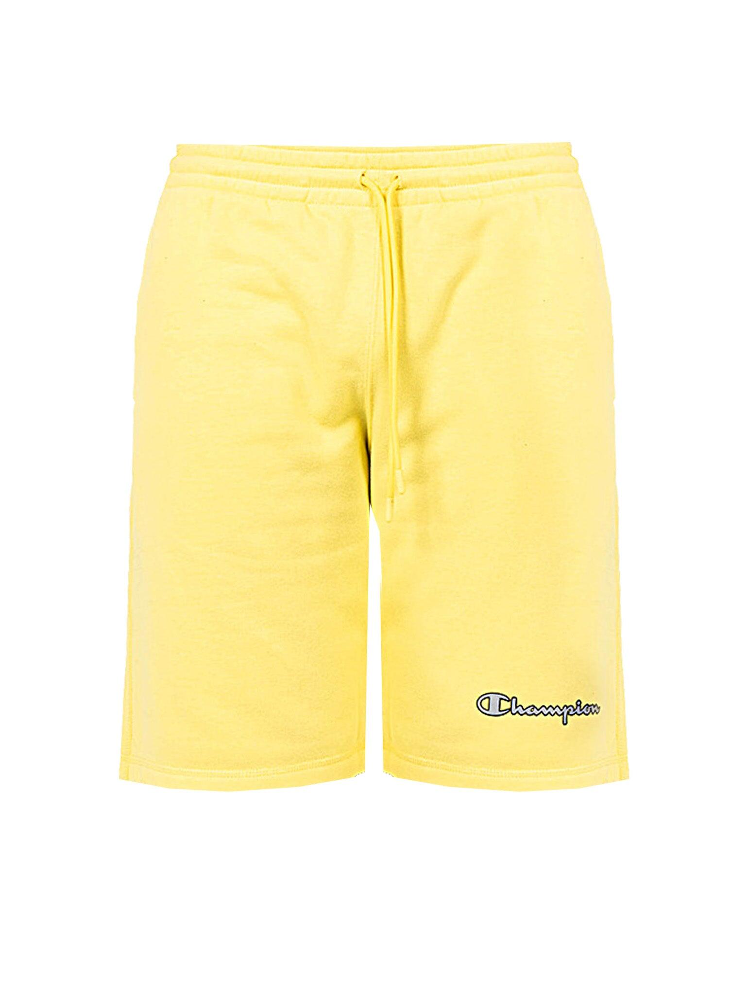 Short de Sport pour Homme Champion Script Logo YL Jaune 4/5