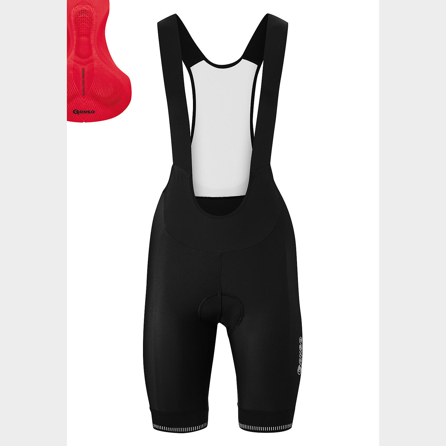 Damen Trägershorts Bike Sitivo Bib Red 3/3