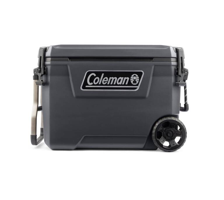 65QT Convoy Ice Cooler Box, Capacity - 61 Litres with Ice Retention for Days, Dark Grey