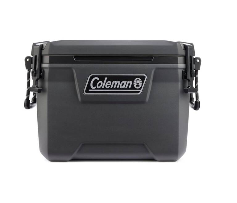 55QT Convoy Ice Cooler Box, Capacity - 52 Litres with Ice Retention for Days, Dark Grey