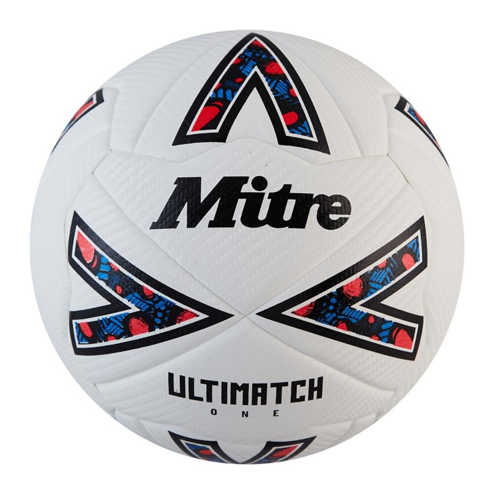 MITRE Ultimatch One Football - White/Black/Red