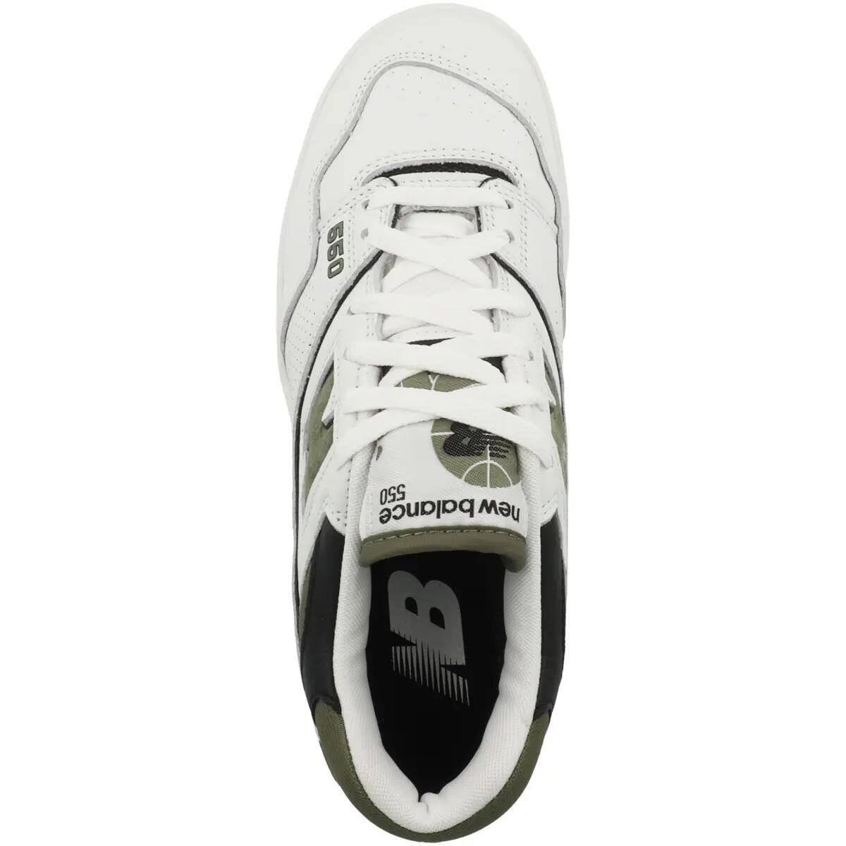 New Balance 550 White Dark Olivine 2/6