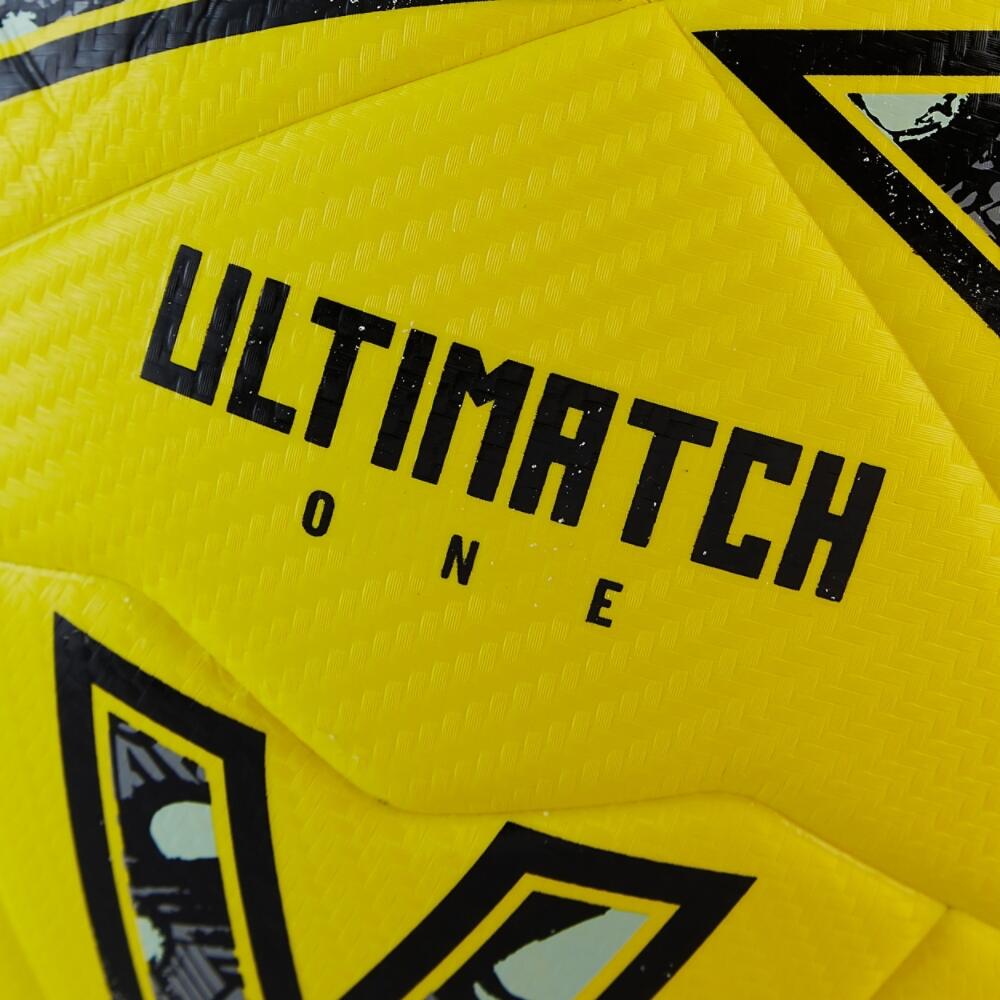 Ultimatch One Football Yellow Durable Ball All Weather Hyperseal Cushioned Foam 4/5