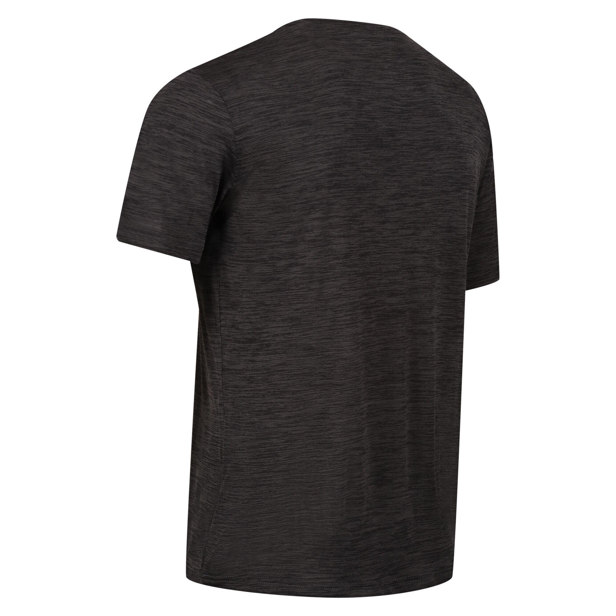 Camiseta de manga corta para hombre Regatta Fingal vii en color negro 7/7
