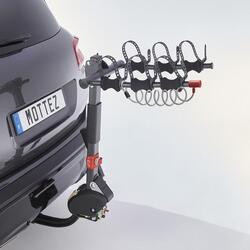 Porte-vélo 3 vélos électriques suspendus sur attelage rabattable HERCULE 3 ELEC