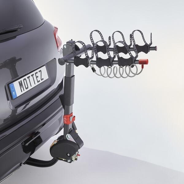 Mottez - Porte-vélo 3 Vélos Électriques Suspendus Sur Attelage Rabattable Hercule 3 Elec - Porte-vélo - Noir - Taille Unique - Decathlon