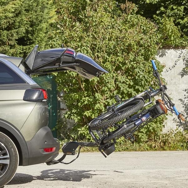 Porte velo 2 velos electriques plateforme sur attelage rabattable ZEUS V2 MOTTEZ Decathlon
