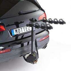 Porte-vélo 4 vélos suspendus sur attelage rabattable HERCULE 4