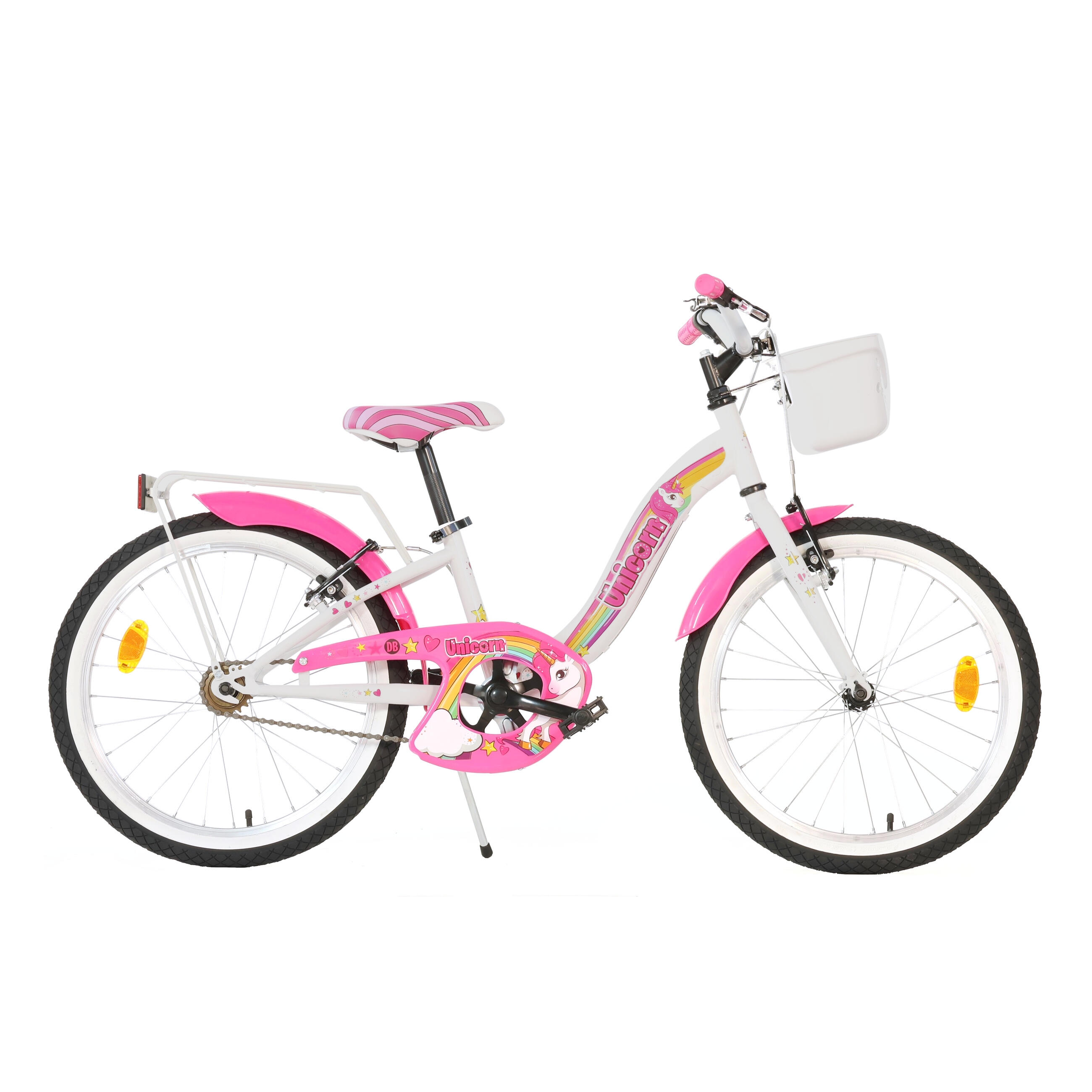 Dino Unicorn Girls Junior Kids Bike - 20in Wheel 1/5