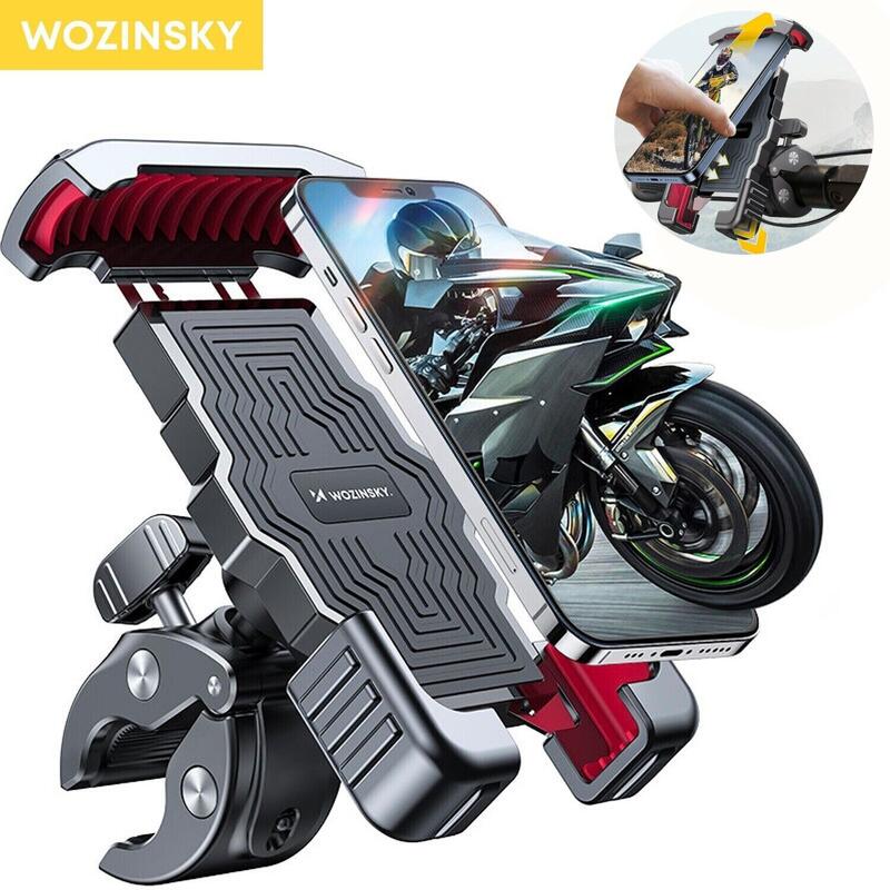 Wozinsky fém telefontartó / robogó / motorkerékpár / kerékpár fekete