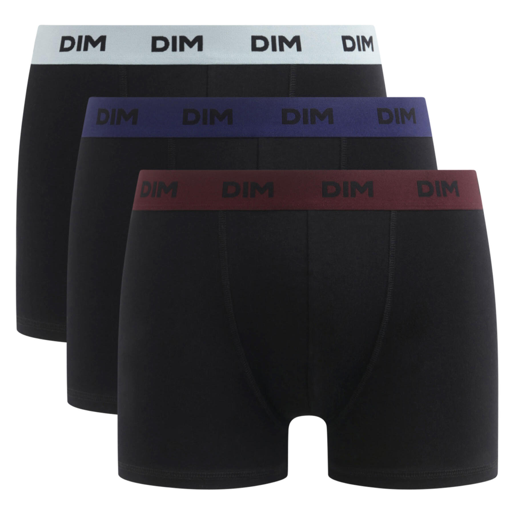 Dim Mix & Colors - Pack de 3 Bóxers para Hombre (Negro/Azul Marino) 5/7